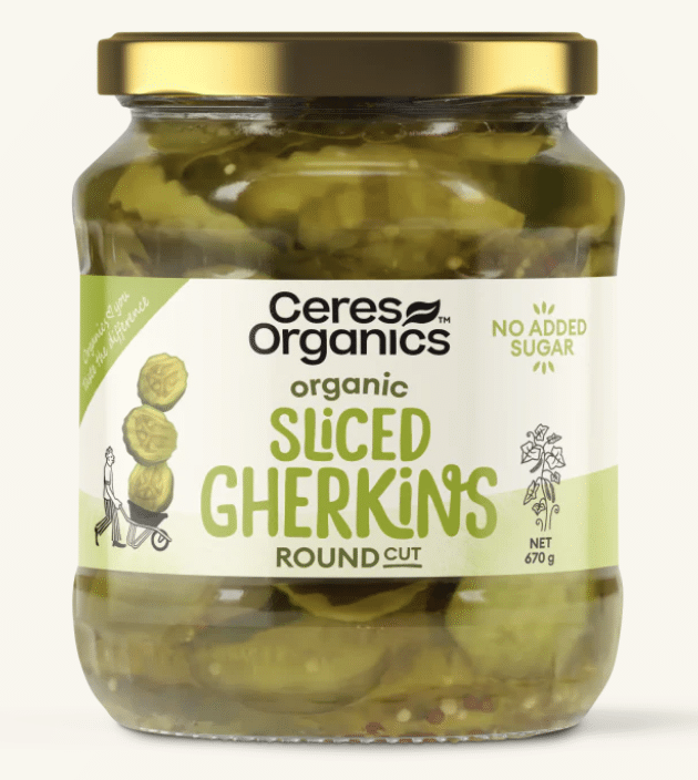 Ceres Organic Gherkins -Sliced
